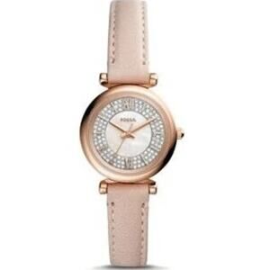 Fossil ES4839 Carlie Mini Three-Hand Nude Leather Watch